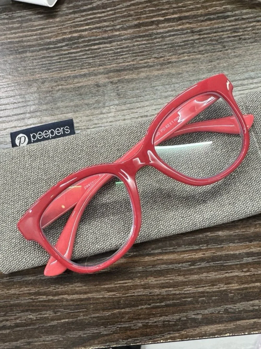 Peepers Grandview Reading Glasses   Blue Light Red Pink Retired Color + 2.00